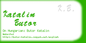 katalin butor business card